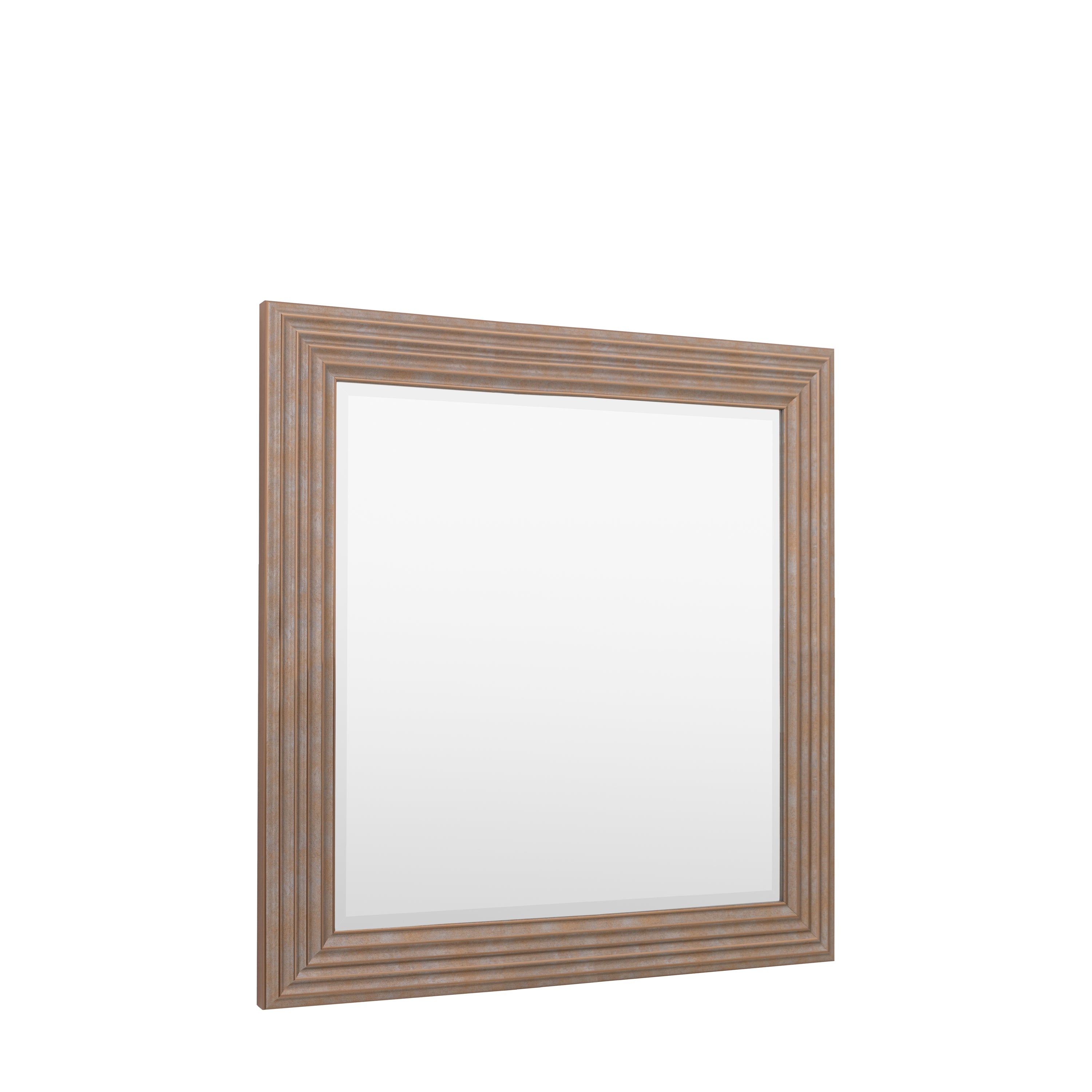 Santiago Rustic Gold Square Wall Mirror